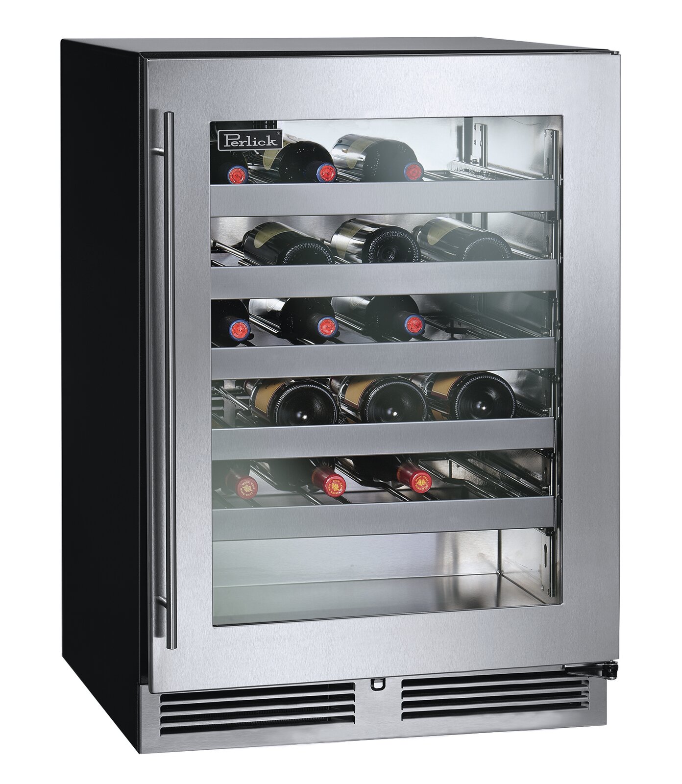 Perlick C-Series 23.88'' width 40 Bottle Single Zone Built-In Wine Refrigerator Perlick C-Series 23.88'' width 40 Bottle Single Zone Built-In Wine Refrigerator